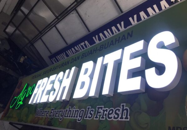 Frontlit 3D Signage