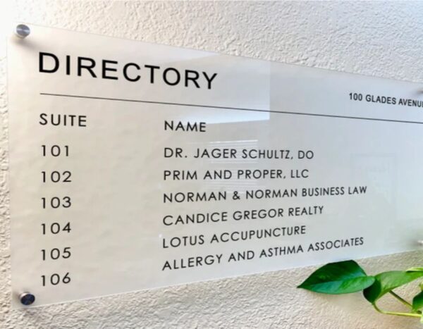 Directory Signage