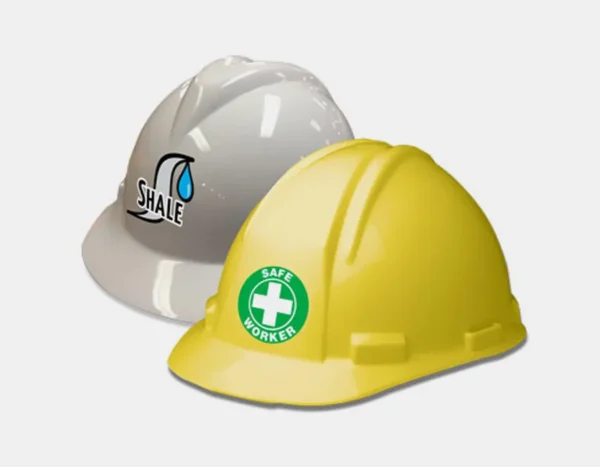 PVC White Helmet Stickers