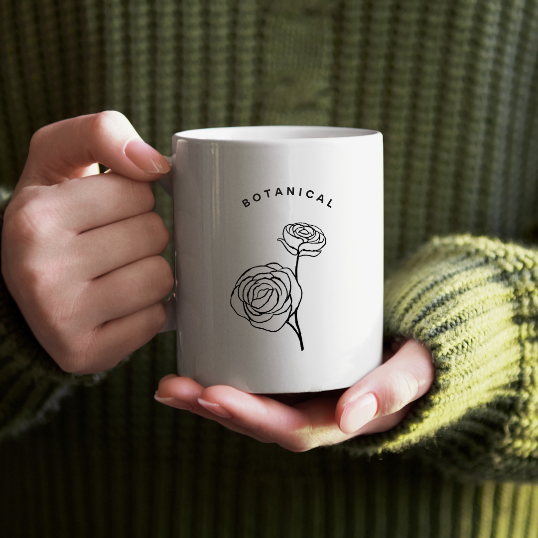 Green and White Coffee Mug Mockup Instagram Post