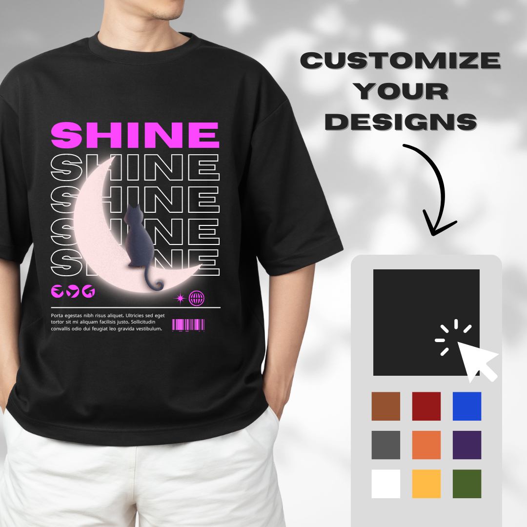 White and Brown Simple Modern Tshirt Catalogue Promotion Instagram Post